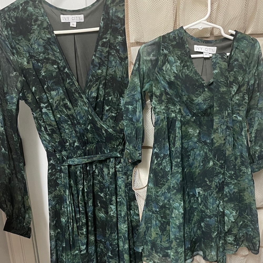 Ivy City Co Mommy and me womens XS and 3t girls matching Dresses
